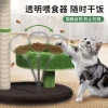Coconut tree cat climbing frame, cat bed, cat tree integrated cat stand, small and space-saving, sisal cat grab post, kitten toy Specification image